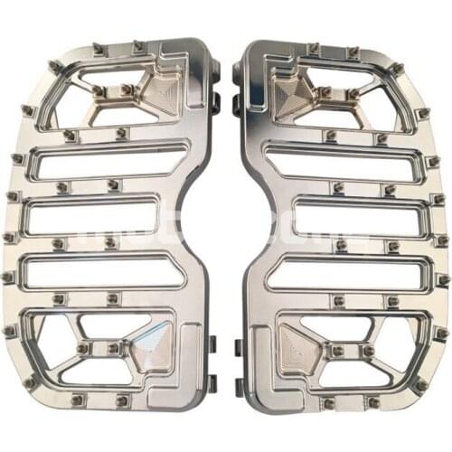 Wide MX Offroad Chopper Bobber Style Front Driver Bagger Floorboards for 1983-2019 Harley Touring Softail Deluxe Road Glide