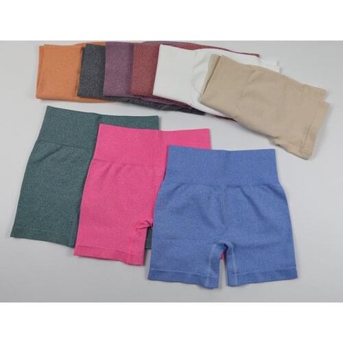 High Waist Sport Yoga Shorts Women Fitness Shorts Workout Gym leggings Biker Running Shorts Scrunch Butt Short Pants Women