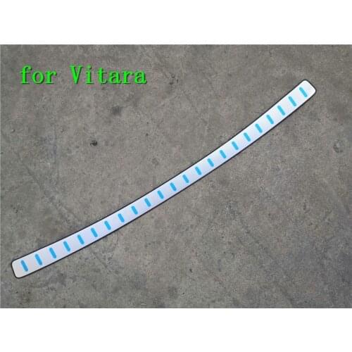 Stainless Steel Ultra thin Rear Bumper Protector Sill Trunk Rear guard Tread Plate Car styling For Suzuki Vitara 2015-2019