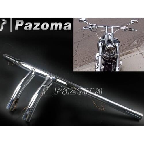 8" Rise T-Bar 1" Drag Handlebar 25mm Hand Control Bar for Harley Cafe Racer Bobber Honda Kawasaki Dyna Universal Handle Bar