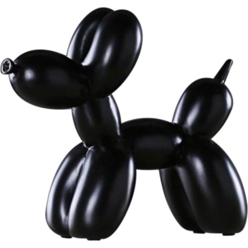 Creative Small Ornaments Balloon Dog for Home Decor Decoration Crafts Figurines & Miniatures- Black