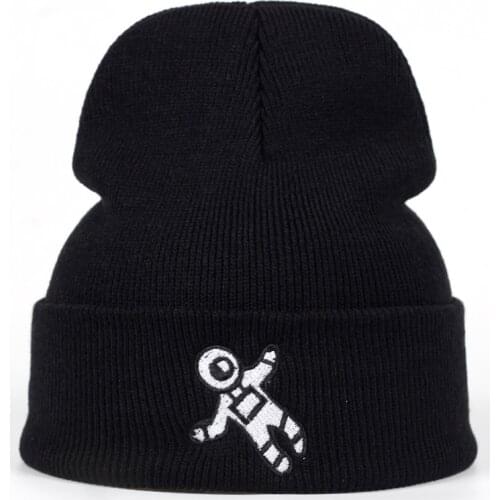 High Quality astronaut Very Cold Casual Beanies For Men Women Fashion Knitted Winter Hat Hip-hop Skullies Hat Bone Garros