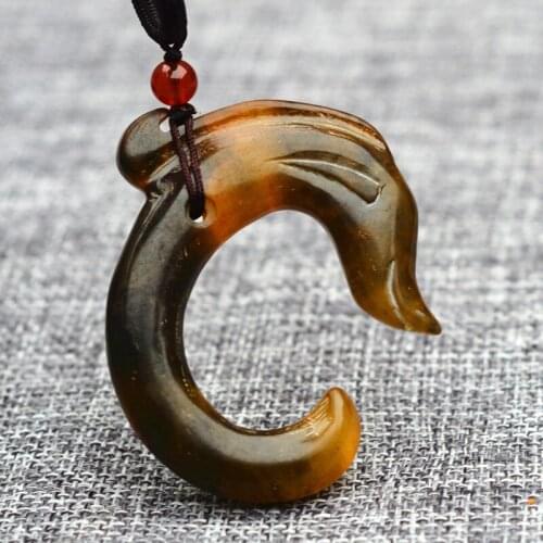 High Quality XIUYU Jades Pendant Carved Chinese Dragon Pixiu Wealth Pendant Necklace Gift for Men Jewelry Free Rope