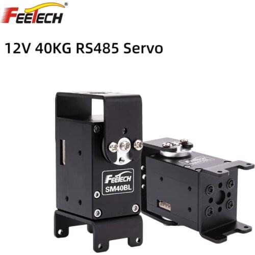 12V 40kg High Precision Double Ball Bearing Magnetic Encoder Large Angle Smart Serial Bus Brushless Industrial Robot Servo