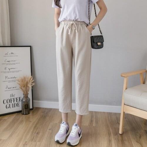 Women Casual Pants High Waist Plus Size Casual Trousers 2021 Fashion Joggers Clothes Streetwear College Tyle Girls Sweatpants