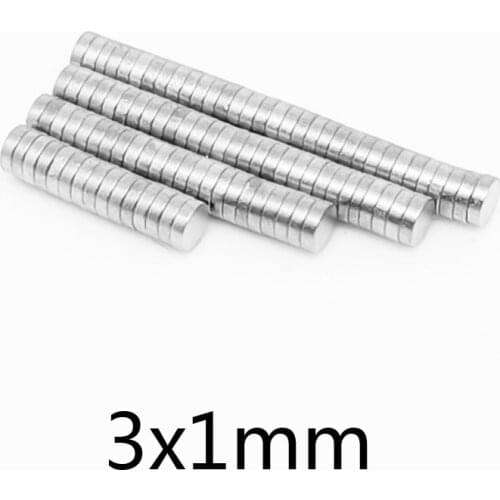 100~10000PCS 3x1 Mini Small Round Magnets 3mm*1mm Neodymium Magnet Dia 3x1mm Permanent NdFeB Strong Powerful Magnets 3*1 mm