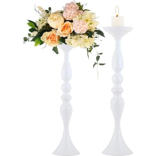 20pcs)Wedding Centerpieces white mental Candlestick(NO Crystal) For Wedding Centerpieces Use Weddings qq935