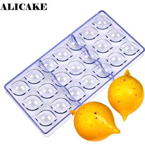 21 Holes 3D polycarbonate chocolate moulds Cake Form Chocolate Bar Molds Plastic Bakery Tools