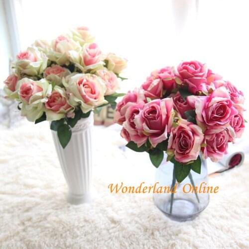 5 colors 7 heads simulation rose angel flowers bridal bouquet home accessories artificial flowersMW41102