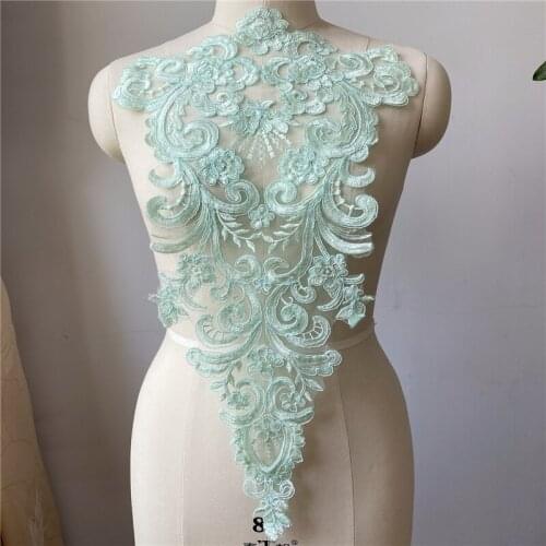 6 Color Car Bone Embroidery Lace Flower Applique Lace Patches Diy Skirt Wedding Dress Clothing Sewing Accessory V2775