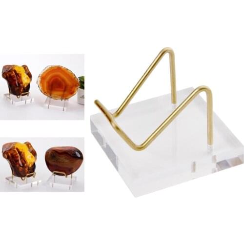 Acrylic shelf stones Crystal cluster stand base home decoration Mineral specimen desktop display shelf stand