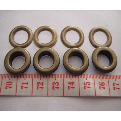 Free shipping inner size 10mm brass corn garment eyelet plating antique brass color clavus for apparel 1000set