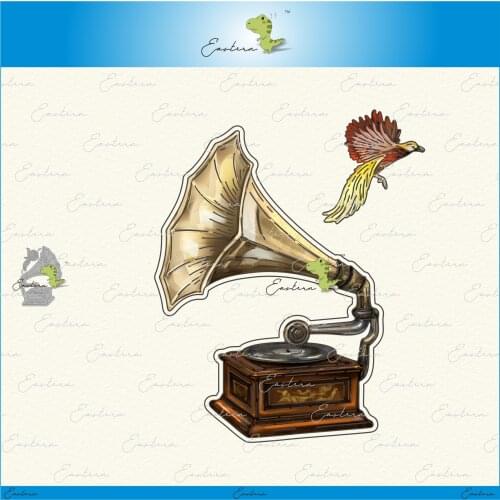 Gramophone metal cutting dies 2021 new diy molds Scrapbooking Paper Making die cuts crafts