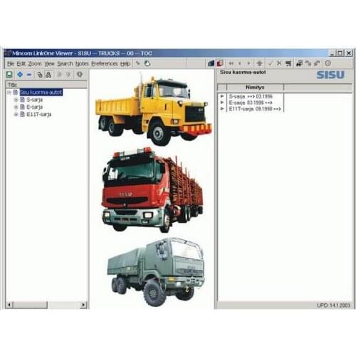 SISU Truck spare parts catalogs