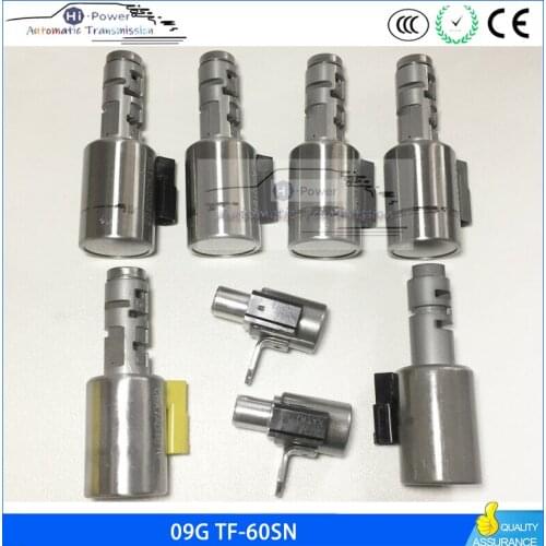 8PCS 09G TF-60SN/TR60SN Transmission Shift Solenoid Kit for AUDI A4 A3 TT Mini Saab VW Seat SKODA 100% Tested
