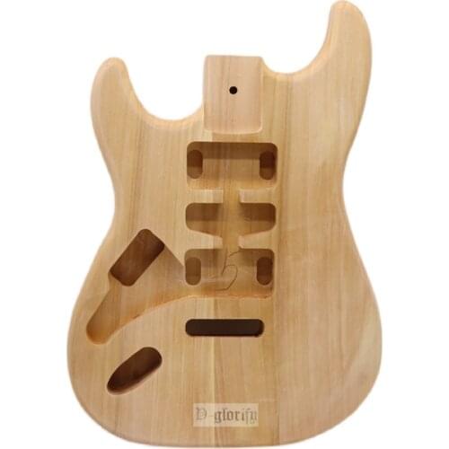 ST poplar body solid wood 3-4 fight left hand electric guitar body modification and assembly DIY electric guitar body accessorie