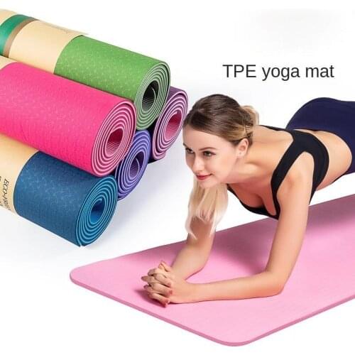 Yoga Mat Flat Support Pad Fitness Yoga Equipment 6mm