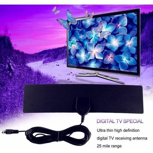 2021 new 4K digital TV antenna 980 miles TV receiver with signal booster 4K VHF Freeview local channel clear signal antenna