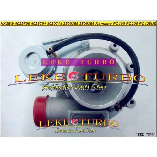 NEW HX25W 4038790 4038791 4089714 3599355 3599356 Turbo Turbocharger For Komastu PC100 PC200 PC128US Engine Excavator 2004