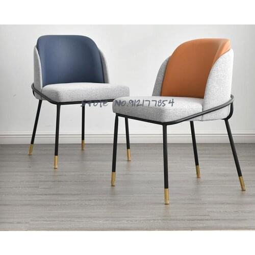 Nordic dining chair modern light luxury restaurant chair simple home back chair leisure desk chair net red chair