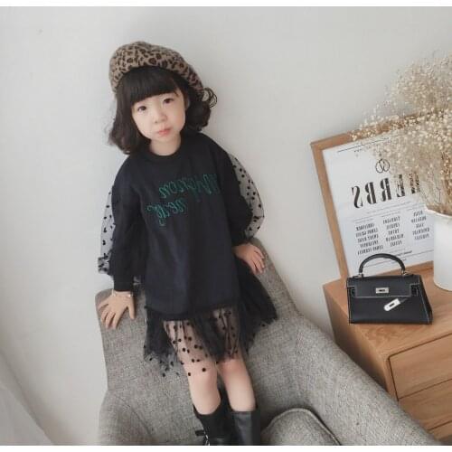Baby Girl Clothes Kids Dresses for Girls Baby Birthday Party Clothing 2019 Spring New Childrens Mesh Patchwork Princess Dress