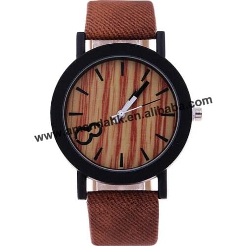 Wholesale Fashion Black Case Leather Watch Women Men Fashion Dress Quartz Wristwatches Hot Women Students Watches 918068