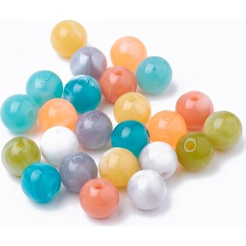 PandaHall 500g 12x11mm Hot Sale Discount Jewelry Making Findings Clouds Acrylic Candy Colorful Beads Imitation Jelly Style Round