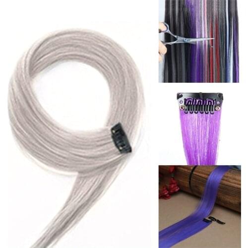 Long Straight Hair Piece High Temperature Wire no Trace Matte Monochrome Fashion Wig for Women Girls