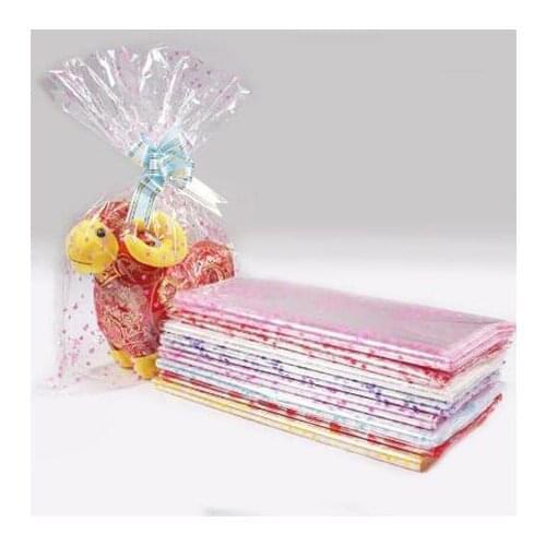 100pcs 4 sizes Large Plastic Gift Package Bag Plastic doll Packaging Bag Clear Cellophane Bag Bakery Christmas Gift Packing bag