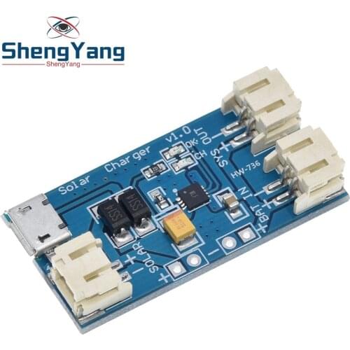 ShengYang 500Ma Mini Solar Lipo Charger Board CN3065 Lithium Battery Charge Chip DIY Outdoor Charging Board Module For Arduino