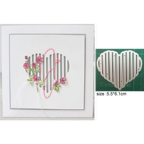 Hollow Heart Mental Cutting Frames Love Card Dies Metal Crafts Making Scrapbooking Metal Cutting Dies Handmade Gift
