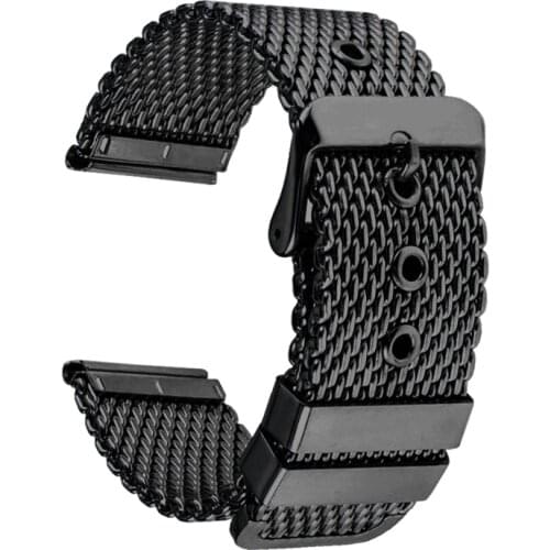 Stainless steel watchband for A-rmani O-mega S-eiko water ghost watch strap 18 20 22 24mm wristband silver black bracelet