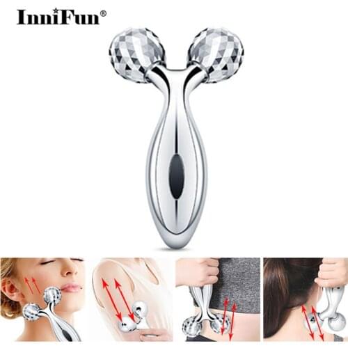 3D Massage Roller Face Massager Leg Abdomen Neck Buttocks 360° Facial Massage Face Lift Roller Skin Care Tools Body Slimming