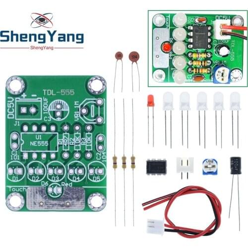 ShengYang DIY Kit Touch LED Light Kit Touch Delay Lamp Electronic Parts Production Kit DC 5V adjustable 3s to 130s Adjustable