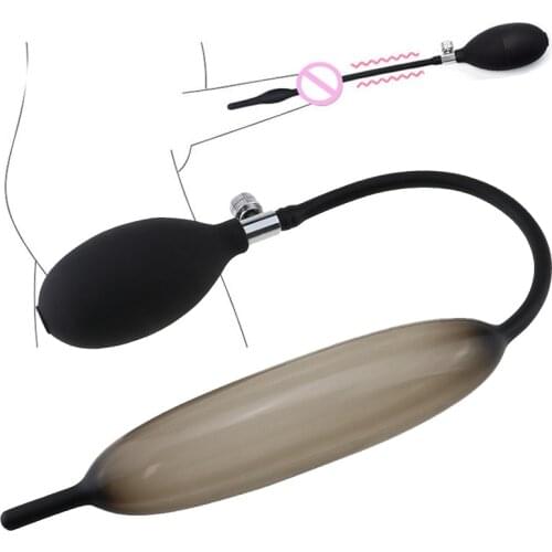 Silicone inflatable enlargement dilator horse eye stick urethra stimulation penis stick alternative masturbation stimulation