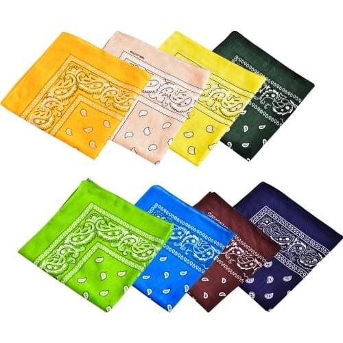 Unisex 8 Styles Cycling Bandana Scarf Hiphop Outdoor Hiking Head Band Handkerchief Running Riding Wristband Print Hair Accessory