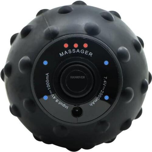 Vibrating Massage Ball Electric Massage Roller Fitness Ball Relieve Trigger Point Training Fascia Ball Local Muscle Relaxation