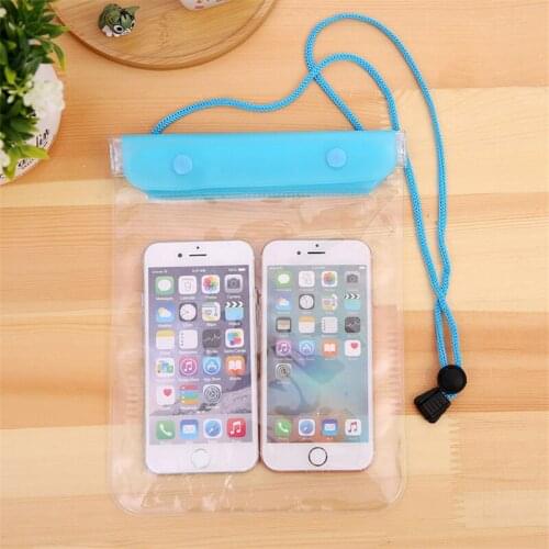 Waterproof Swimming Bag Mobile Phone Large Pouch Holder Smartphone Cellphones Pouch for Surfing Diving on Beach Sea Use