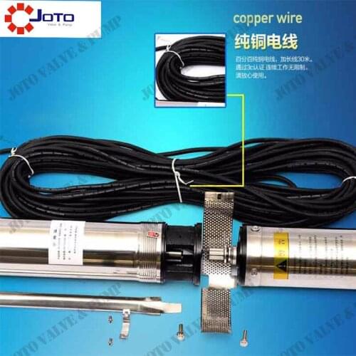800w 3m3/h High Efficiency Submersible Water Pump AC Power 220V Borehole Pump