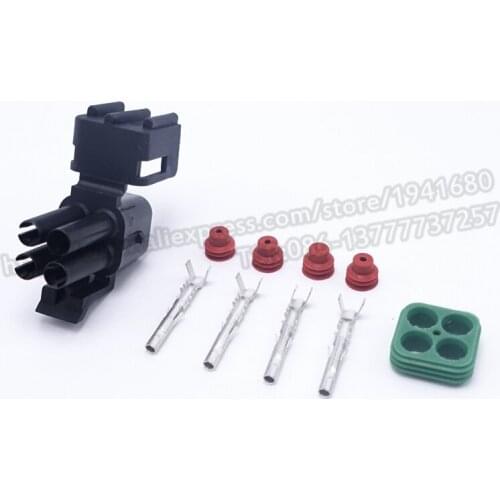 Weatherpack Style 2.5 Series 4 Positions Auto Connector Male Electrical Truck Connectors Plug