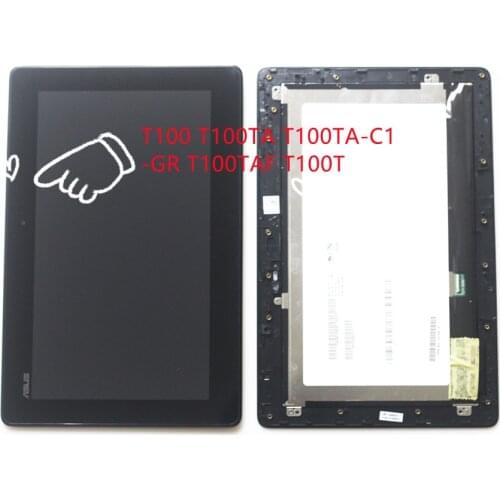 10.1'' Original For ASUS Transformer Book T100 T100T T100TA-C1-GR T100TA LCD Display + Touch Screen assembly with frame