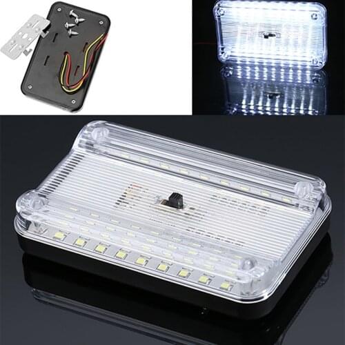 12V 36 LED White Van Vehicle Auto Interior Ceiling Dome Roof Reading Lights