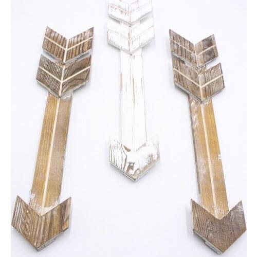 2Pcs Wooden Arrow Sign Decorative Boards Wall Decor Rustic Arrow Home Decoration Farmhouse Home Wall Hanging Decor