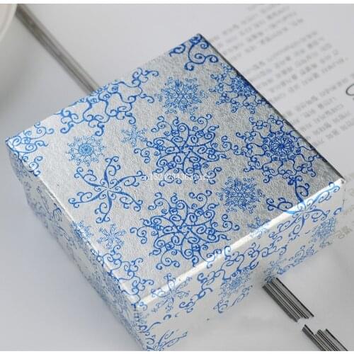 300pcs Chinese Style Pattern Jewelry Boxes Necklace Pendant Gift Boxes For Jewelry Wedding Party Favors 8.5*8.5*4.1cm