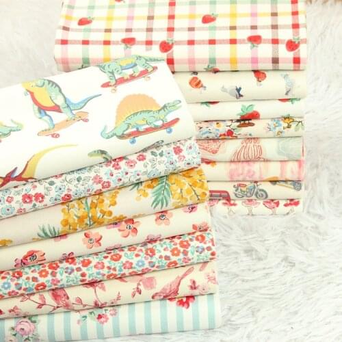 50X140CM Cotton Canvas Fabric Printing Fabric Cartoon Cushion Fabric Sewing Quilting Fabrics For Patchwork Needlework DIY