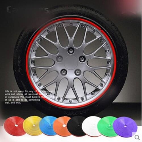 8M/Roll Car Styling Wheel Rims Protector Decor Strip Rubber Moulding Trim IPA Rimblades Car Vehicle Color Tire Guard Line