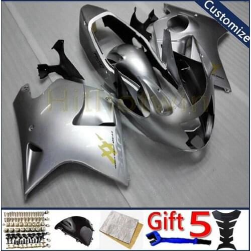 Motorcycle article For CBR1100XX 1997 1998 1999 2000 2001 2002 2003 CBR 1100XX motorcycle fairing Injection mold silver