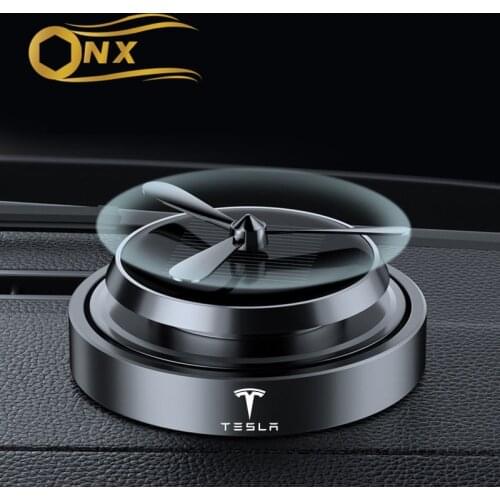 Car Air Freshener Car-styling Flavor Car Perfume UFO Shape Scent Decor for tesla model 3 X Y S Solar rotation Car accessories