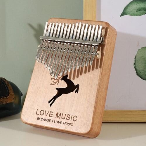 Thumb Piano Kalimba 17 Keys High Quality Handguard Wood Mahogany Mbira Body Musical Instruments Kalimba Piano Creative Music Box