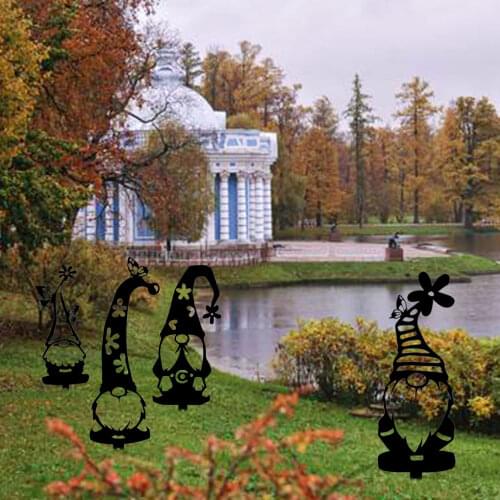 Garden Stake Santa Claus Decoration Garden Decoration Sign Home Lawn Yard Decor Art Sculpture Garden Statue Decoration Christmas